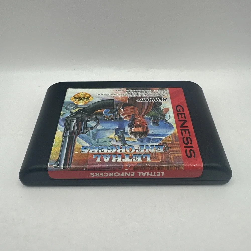 Lethal Enforcers Sega Genesis 1993 Game Cartridge KONAMI